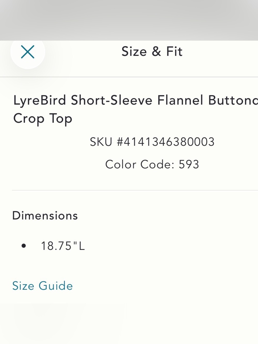 Lyrebird Short-Sleeve Flannel Button Down Crop top - Picture 5 of 7